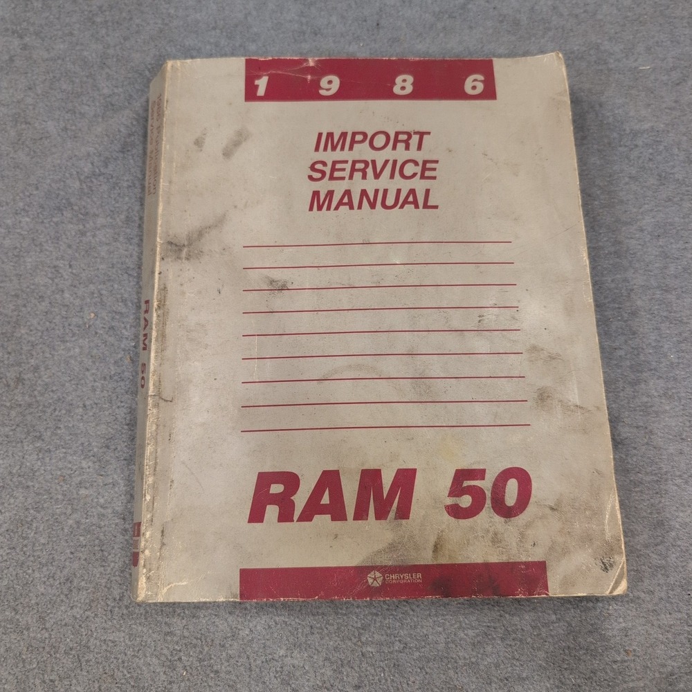 1986 Chrysler Ram 50 Import Service Manual Small Pickup Truck Shop Repair Guide - Picture 1 of 2